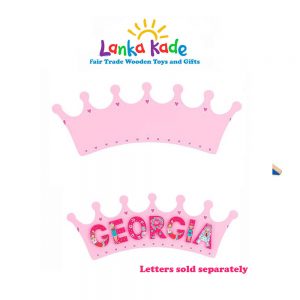 LANKA KADE LONG PINK CROWN PLAQUE (MAX 7 LETTERS)