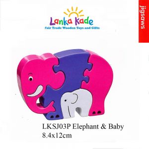LANKA KADE PINK ELEPHANT & BABY JIGSAW