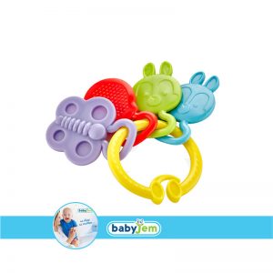 BABYJEM 644 RATTLE TEETHER YELLOW