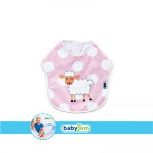 BABYJEM 502  BIB DOTS PINK