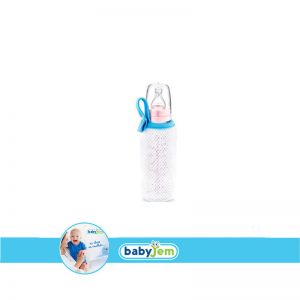 BABYJEM 497 SOFT BOTTLE COVER LARGE BLUE