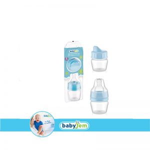 BABYJEM 620 DRINK TRAINING MINI CUP & BOTTLE BLUE