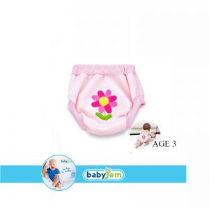 BABYJEM 244 SOFT TRAINING UNDERWARE PINK AGE 3