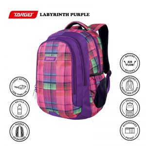 TARGET BACKPACK BE PACK LABYRINTH PURPLE