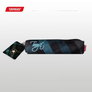 TARGET MINI PENCIL CASE ALL OVER BLACK BLUE
