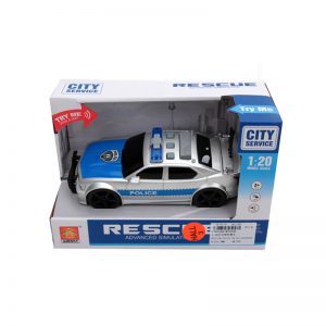 FRICTION POLICE CAR W LIGHT & SOUND