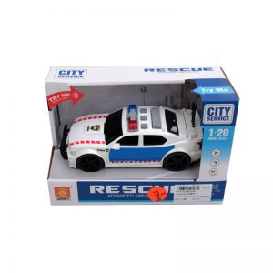 FRICTION POLICE CAR W LIGHT & SOUND