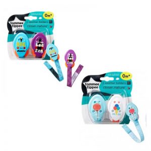 TOMMEE TIPPEE SOOTHER HOLDERS X2