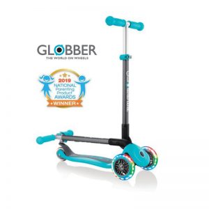 GLOBBER PRIMO FOLDABLE LIGHTS Teal /with anodized T-bar