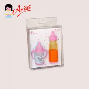 ARIAS 1 SET 2 BOTTLES IN PINK