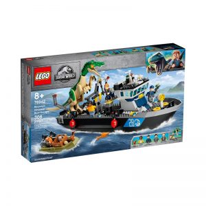 LEGO JURASSIC WORLD ESCAPE ON THE BOAT FROM THE BARYONYX DIN