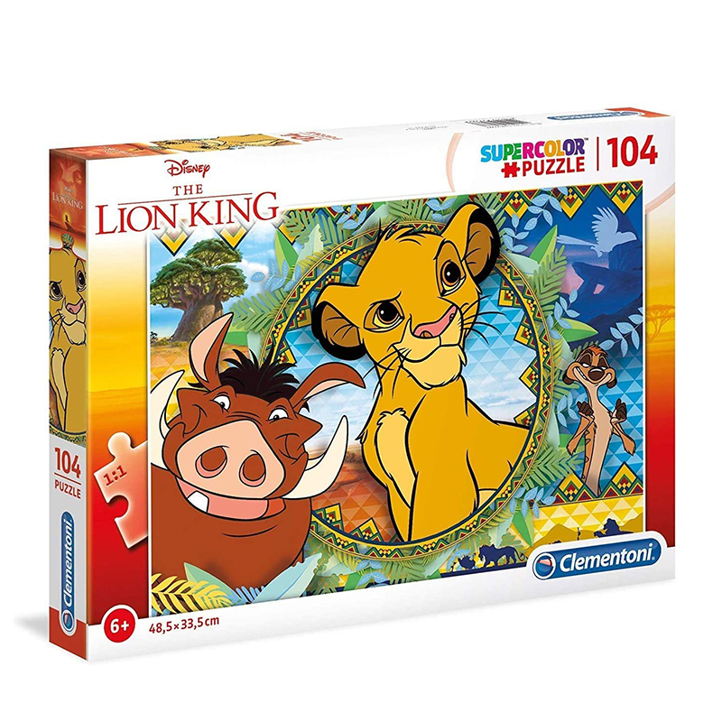 CLEMENTONI PUZZLE – 104 PIECES – LION KING – TOYBEEZ