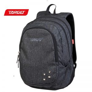 TARGET - BACKPACK 3 ZIP DUEL CHARCOAL DENIM 26936