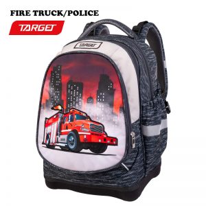 TARGET - BACKPACK SUPERLIGHT 2 FACE PETIT FIRETRUCK/POLICE 27144