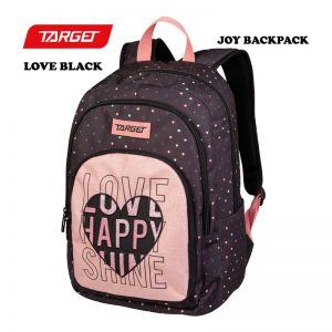 TARGET - BACKPACK JOY LOVE BLACK 27240