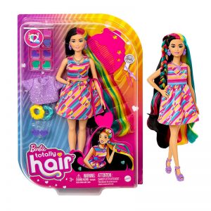 BARBIE TOTALLY HAIR HEART THEMED DOLL