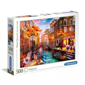 CLEMENTONI PUZZLE BY 500 PIECES HIGH QUALITY COLLECTION SUNSET OVER VENICE