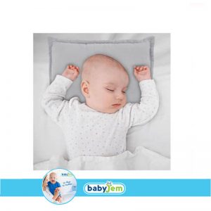 762 BABYJEM MUSLIN BABY PILLOW GREY