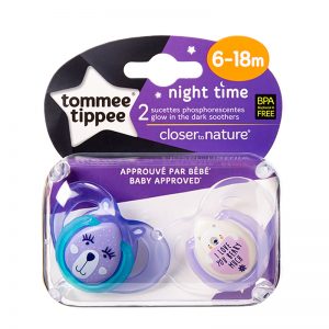 TOMMEE TIPPEE NIGHTIME SOOTHER 6-18MX2