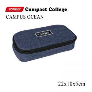 TARGET PENCIL CASE COMPACT CAMPUS BLUE