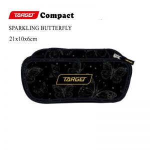TARGET PENCIL CASE COMPACT SPARKLING BUTTERFLY