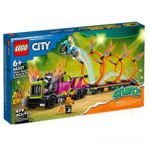 LEGO CITY STUNT TRUCK & RING OF FIRE CHALLENGE