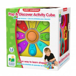 THE LEARNING JOURNEY EARLY LEARNING POP AND DISCOVER ACTIVITY CUBE (NEW)