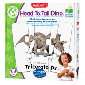 THE LEARNING JOURNEY MATCH IT - HEAD TO TAIL DINOS (NEW)