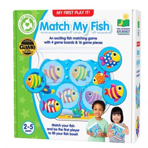 THE LEARNING JOURNEY MY FIRST PLAY IT MY FIRST PLAY IT! GAME - MATCH MY FISH