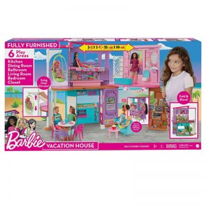 BARBIE MALIBU VACATION HOUSE PLAYSET HCD50
