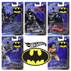 HOT WHEELS SILVER SERIES BATMAN THEMED AST