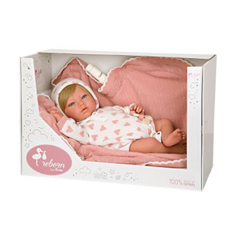 ARIAS REBORN DOLL 40 CM CRISTINA W/BLANKET