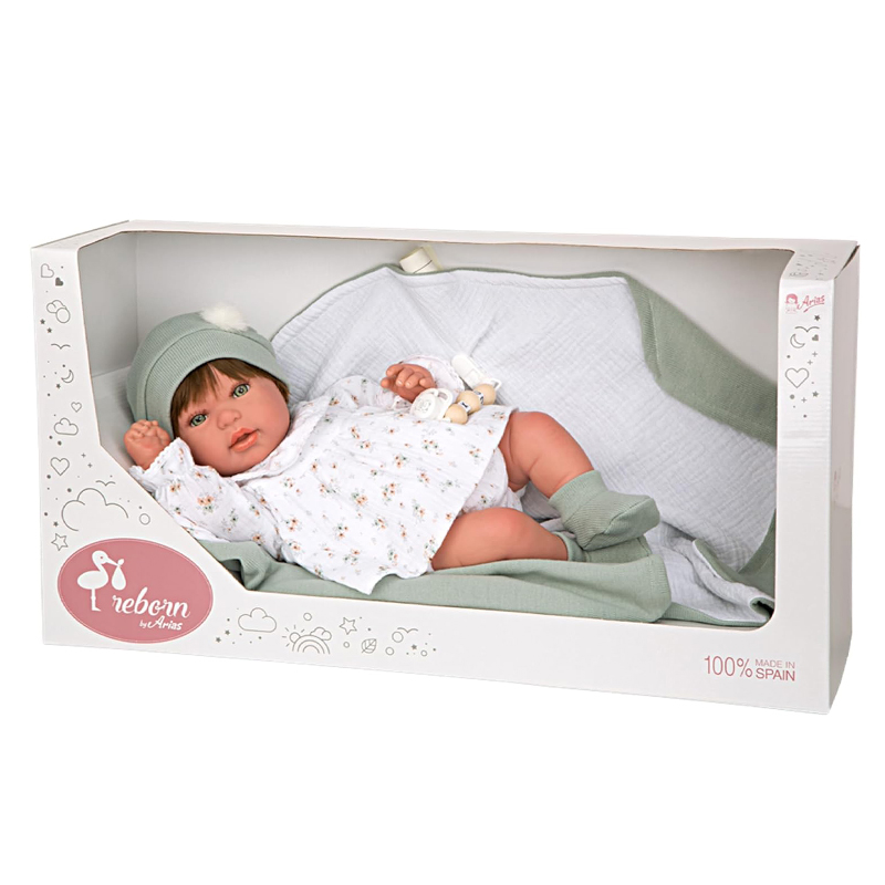 ARIAS REBORN DOLL 45 CM PAULINA W/BLANKET