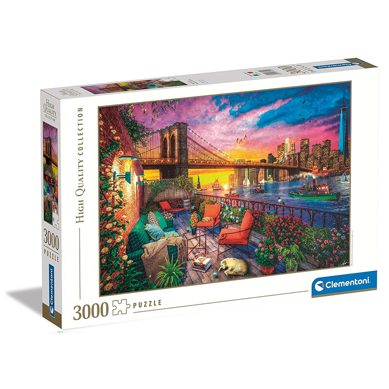 CLEMENTONI PUZZLE BY 3000 PIECES COLLECTION MANHATTAN SUNSET