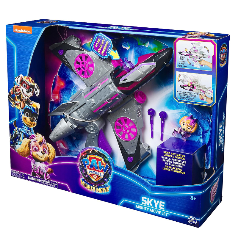 SPIN MASTER PAW PATROL THE MIGHTY MOVIE SKYES DELUXE JET