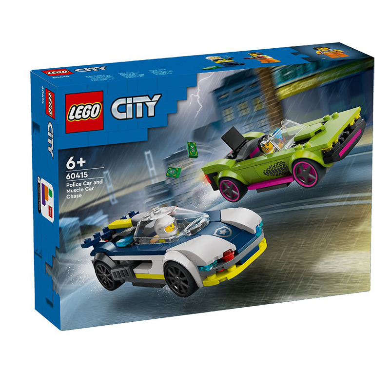 LEGO CITY POLICE CAR & MUSCLE CAR CHASE