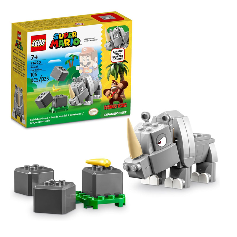 LEGO SUPER MARIO RAMBI THE RHINO EXPANSION SET