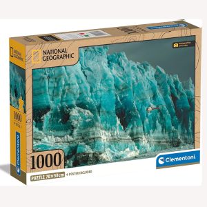CLEMENTONI PUZZLE NATIONAL GEOGRAPHIC HUBBARD GLACIER BY 1000 PIECES