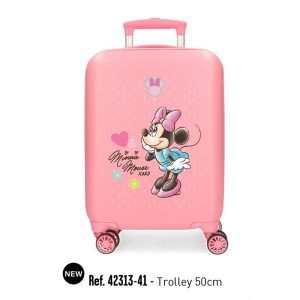 JOUMMA LUGGAGE ABS TROLLEY 50CM 4W DISNEY MINNIE IMAGINE PINK