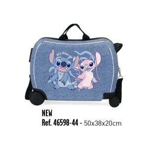 JOUMMA LUGGAGE ABS RIDE ON SUITCASE 50CM DISNEY STITCH DANCE IT OUT