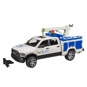 BRUDER RAM 2500 SERVICE TRUCK WITH ROTATING BEACON LIGHT