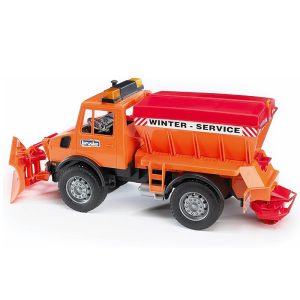 BRUDER MB-UNIMOG WINTER SERVICE WITH SNOW PLOUGH