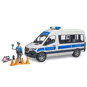 BRUDER MB SPRINTER POLICE EMERGENCY VEHICLE WITH LIGHT & SOUND MODULE