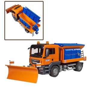BRUDER MAN TGS WINTER SERVICE VEHICLE WITH PLOUGH BLADE