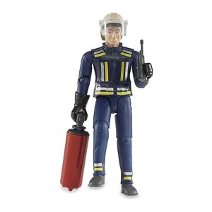 BRUDER FIREFIGHTER WITH HELMET GLOVES AND ACCESSORIES