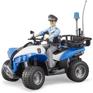 BRUDER POLICE QUAD WITH POLICEWOMAN AND ACCESSORIES