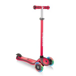 GLOBBER PRIMO PLUS LIGHTS SCOOTER - RED