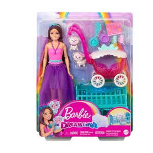 BARBIE DREAMTOPIA DOLL WITH STROLLER AND SHEEP HCL29