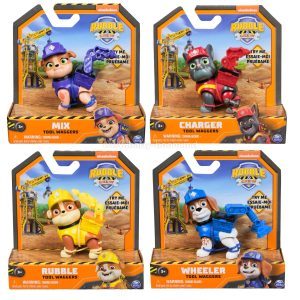 SPIN MASTER PAW PATROL RUBBLE & CREW TOOL WAGGERS FIG. ASSORTED