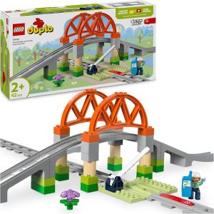 LEGO DUPLO TOWN TRAIN BRIDGE AND TRACKS EXPANSION SET